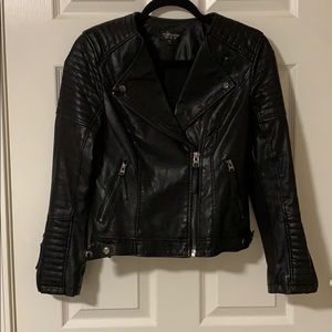 Topshop Black Leather jacket